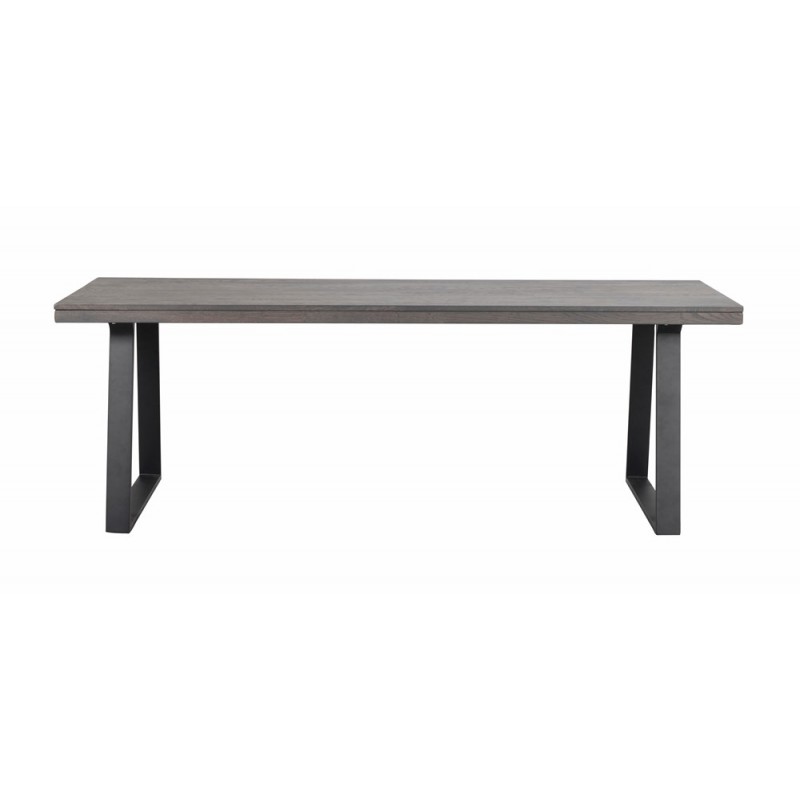 RO Brooklyn Extending Dining Table U 220x95 Dark Brown/Black